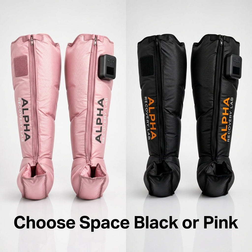 AlphaFlow Wireless Air Compression Recovery Boots – 8-Zone, No Hose