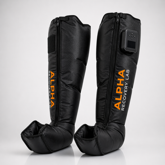 AlphaFlow Wireless Air Compression Recovery Boots – 8-Zone, No Hose