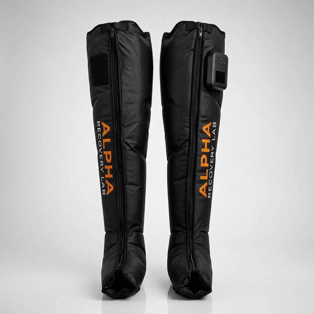AlphaFlow Wireless Air Compression Recovery Boots – 8-Zone, No Hose
