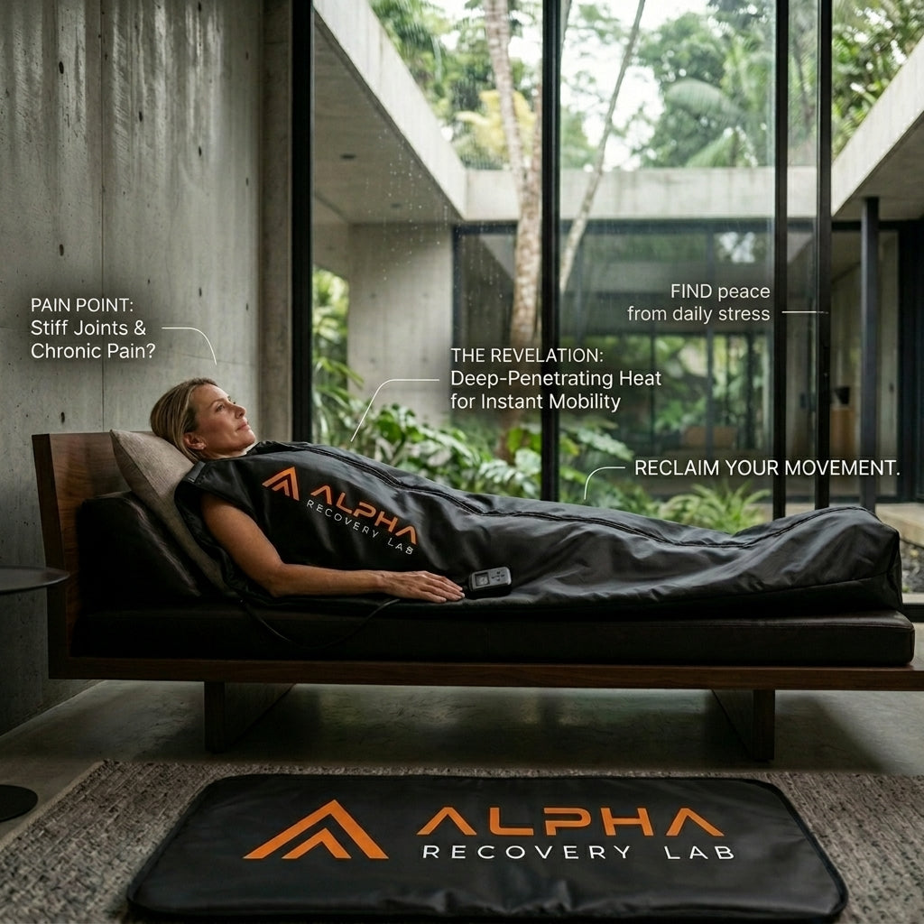 AlphaFlow Infrared Sauna Blanket – Full Body Heat Therapy for Recovery & Relaxation