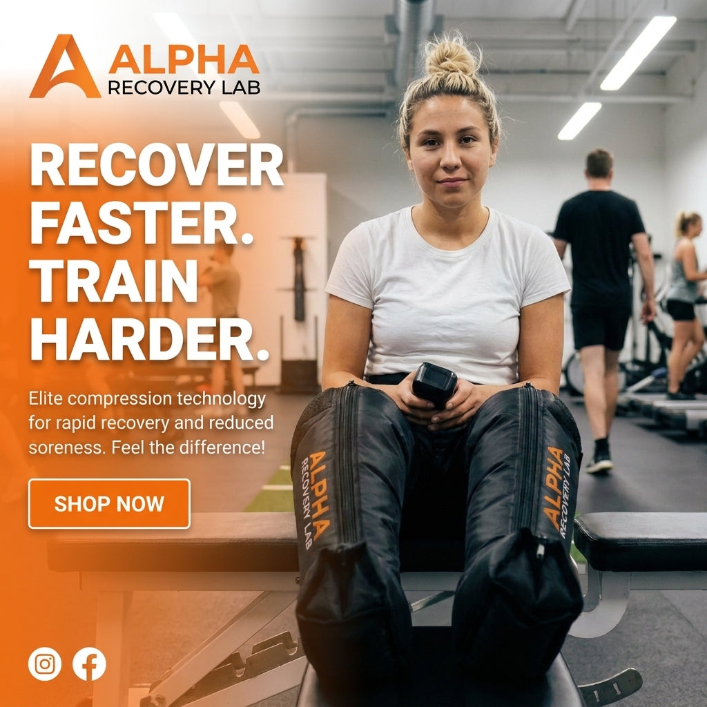 AlphaFlow Wireless Air Compression Recovery Boots – 8-Zone, No Hose